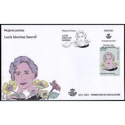 España Spain 5688 2023 Mujeres poetas Lucía Sánchez Saornil SPD Sobre Primer Día España Spain 5688 2023 Mujeres poetas Lucía Sánchez Saornil SPD Sobre Primer Día