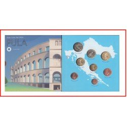 Croacia 2024 Cartera Oficial Monedas € euro Set Pula 