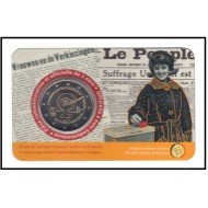 Bélgica 2023 Cartera Of. Coin Card Moneda 2 € conmemorativa Sufragio femenino Bélgica 2023 Cartera Of. Coin Card Moneda 2 € conmemorativa Sufragio femenino