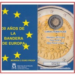 España Spain 2015 Cartera 2€ euros Proof Bandera España Spain 2015 Cartera 2€ euros Proof Bandera
