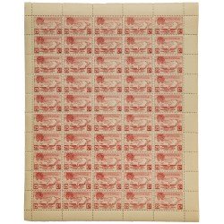 Andorra Española NE 13 1931 Montañas En hoja completa de 50 sellos MNH