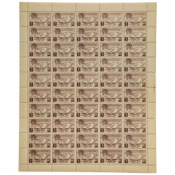 Andorra Española NE 16 1931 Montañas En hoja completa de 50 sellos MNH
