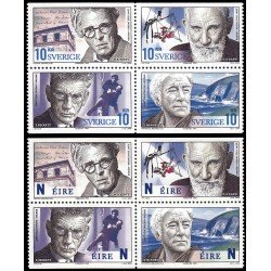 Suecia Sweden 2404/07  2004 Personalidades Premios Nobel de Literatura Irlandeses  MNH
