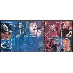 Suecia Sweden 2408/15  2004 Personalidades de la música 50 aniv. del rock n roll MNH