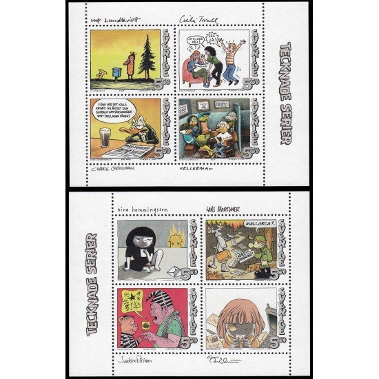 Suecia Sweden 2640/47 2008 Dibujos animados MNH Suecia Sweden 2640/47 2008 Dibujos animados MNH