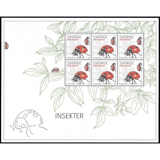 Suecia Sweden HB 40 2008 Fauna Insectos MNH