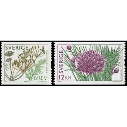Suecia Sweden 2701/02 2009 Especias eneldo y cebollino MNH Suecia Sweden 2701/02 2009 Especias eneldo y cebollino MNH