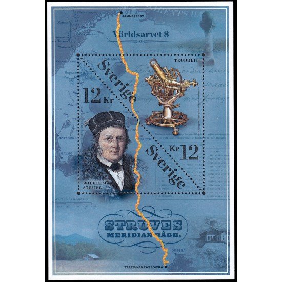 Suecia Sweden HB 56 2011 Wilhelm von Struve científico MNH