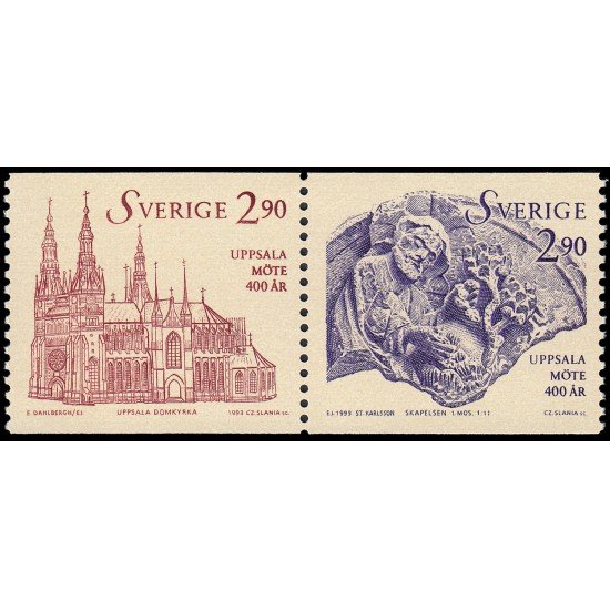 Suecia Sweden 1752/53 1993 400 aniv. del sínodo de Upsala MNH