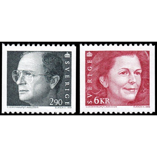 Suecia Sweden 1736/37 1993 Rey Carlos Gustavo XVI y Reina Silvia MNH