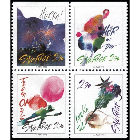 Suecia Sweden 1767/70 1993 Deseos y felicitaciones MNH