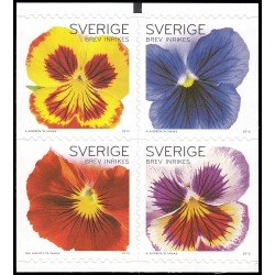 Suecia Sweden 2737/40 2010 Flores Pensamientos Autoadhesivos Suecia Sweden 2737/40 2010 Flores Pensamientos Autoadhesivos