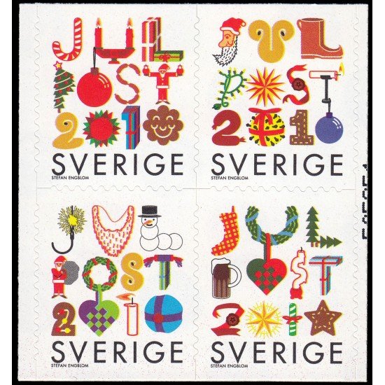 Suecia Sweden 2764/67 2010 Navidad Autoadhesivos