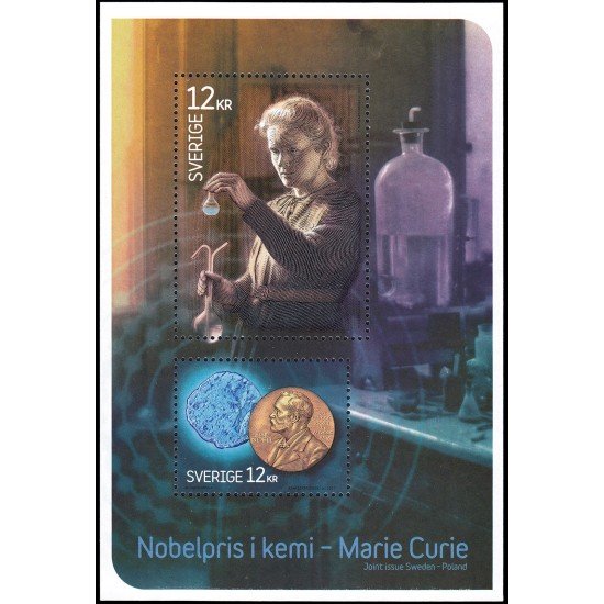 Suecia Sweden HB 59 2011 Centenario del segundo premio Nobel de Marie Curie MNH