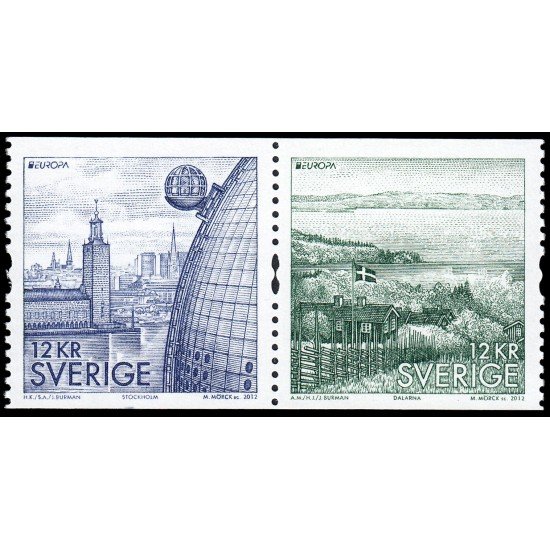 Suecia Sweden 2834/35 2012 Europa Turismo MNH