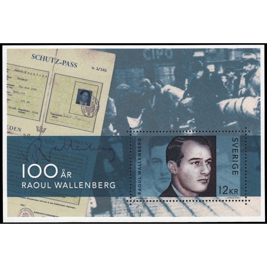 Suecia Sweden HB 63 2012 Centenario del nacimiento de Raoul Wallenberg, diplomático sueco MNH