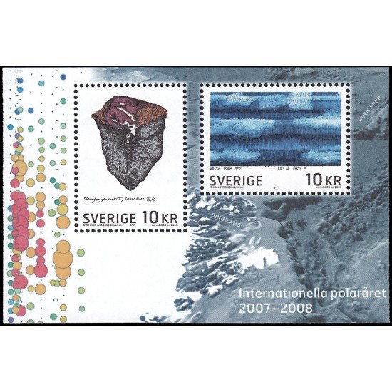 Suecia Sweden HB 34 2007 Año polar internacional MNH Suecia Sweden HB 34 2007 Año polar internacional MNH