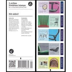 Suecia Sweden C2981 2014 Artesania Diseño sueco Sillas Carnet Autoadhesivos Suecia Sweden C2981 2014 Artesania Diseño sueco Sillas Carnet Autoadhesivos