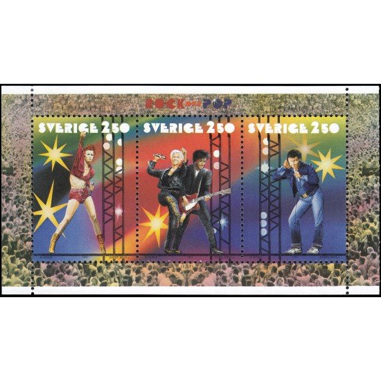 Suecia Sweden HB 20 1991 Música Rock y Pop MNH Suecia Sweden HB 20 1991 Música Rock y Pop MNH