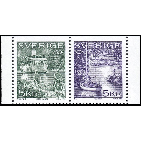 Suecia Sweden 1865/66 1995 Nórdico 95 Turismo en los países nórdicos MNH Suecia Sweden 1865/66 1995 Nórdico 95 Turismo en los países nórdicos MNH