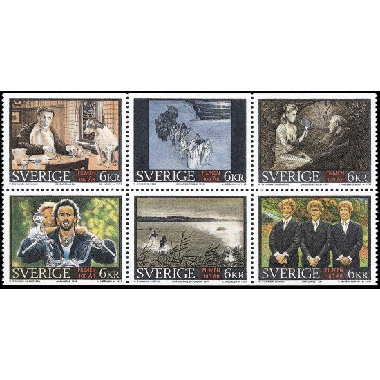 Suecia Sweden 1882/87 1995 Centenario del cine MNH