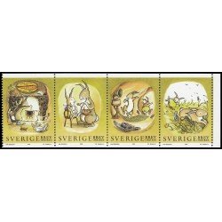 Suecia Sweden 2071/74 1999 Año Nuevo chino Año de la liebre MNH Suecia Sweden 2071/74 1999 Año Nuevo chino Año de la liebre MNH