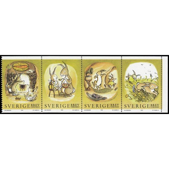 Suecia Sweden 2071/74 1999 Año Nuevo chino Año de la liebre MNH Suecia Sweden 2071/74 1999 Año Nuevo chino Año de la liebre MNH