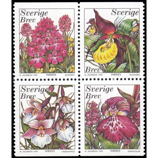 Suecia Sweden 2096/99 1999 Flora Orquideas MNH Suecia Sweden 2096/99 1999 Flora Orquideas MNH