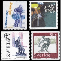 Suecia Sweden 2100/03 1999 Bicicletas MNH Suecia Sweden 2100/03 1999 Bicicletas MNH