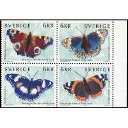 Suecia Sweden 2107/10 1999 Fauna Mariposas MNH Suecia Sweden 2107/10 1999 Fauna Mariposas MNH