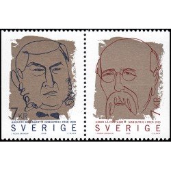 Suecia Sweden 2123/24 1999 Premios Nobel Emisión conjunta con Bélgica MNH Suecia Sweden 2123/24 1999 Premios Nobel Emisión conjunta con Bélgica MNH