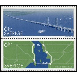 Suecia Sweden 2159/60 2000 Puente sobre el Oresund Emisión conjunta con Dinamarca MNH Suecia Sweden 2159/60 2000 Puente sobre el Oresund Emisión conjunta con Dinamarca MNH