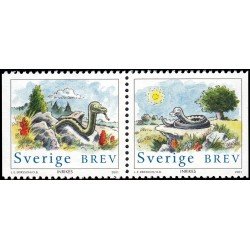 Suecia Sweden 2195/96 2001 Año lunar chino de la serpiente MNH Suecia Sweden 2195/96 2001 Año lunar chino de la serpiente MNH