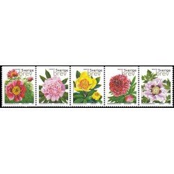 Suecia Sweden 2220/24 2001 Flores Peonías MNH Suecia Sweden 2220/24 2001 Flores Peonías MNH