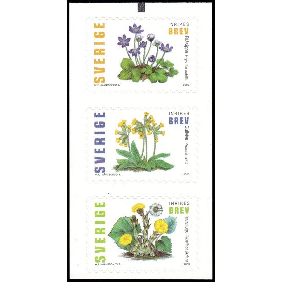 Suecia Sweden 2325/27 2003 Flora Flores de primavera Autoadhesivos Suecia Sweden 2325/27 2003 Flora Flores de primavera Autoadhesivos