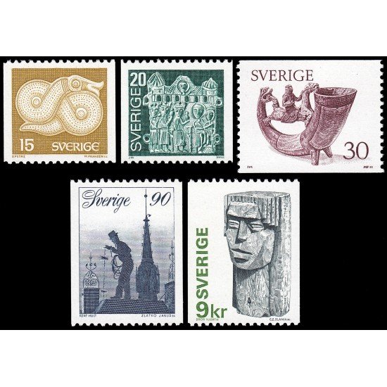 Suecia Sweden 934/38 1976 Arte y artesanía MNH