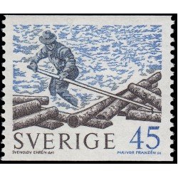 Suecia Sweden 651 1970 Madera flotante MNH Suecia Sweden 651 1970 Madera flotante MNH