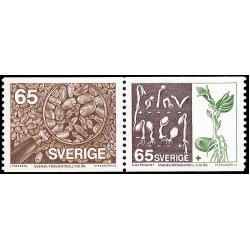 Suecia Sweden 921/22 1976 Prueba de semillas MNH