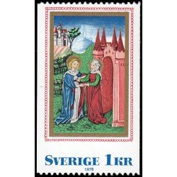 Suecia Sweden 948 1976 Navidad Iluminaciones medievales MNH
