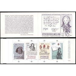 Suecia Sweden C1270 1984 Estocolmomanía 86 Exposición filatélica internacional Carnet MNH Suecia Sweden C1270 1984 Estocolmomanía 86 Exposición filatélica internacional Carnet MNH
