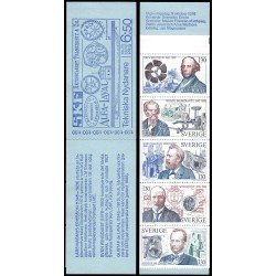 Suecia Sweden C939 1976 Personalidades Inventores Carnet MNH