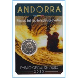 Andorra 2023 Cartera Oficial Coin Card Moneda 2 € conm Festes del Foc Andorra 2023 Cartera Oficial Coin Card Moneda 2 € conm Festes del Foc