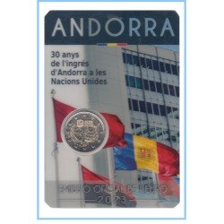 Andorra 2023 Cartera Oficial Coin Card Moneda 2 € conm Nacions Unides Andorra 2023 Cartera Oficial Coin Card Moneda 2 € conm Nacions Unides