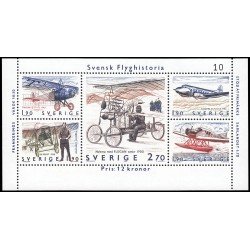 Suecia Sweden HB 12 1984 Historia de la aviación sueca MNH Suecia Sweden HB 12 1984 Historia de la aviación sueca MNH