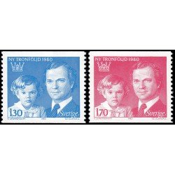 Suecia Sweden 1083/84 1980 Nuevo orden de sucesión al trono MNH Suecia Sweden 1083/84 1980 Nuevo orden de sucesión al trono MNH