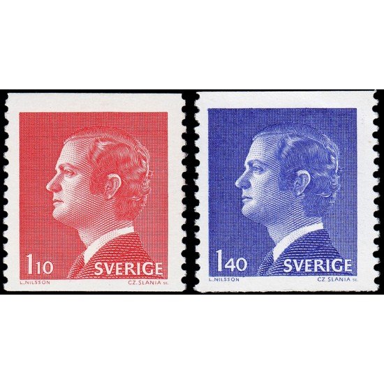 Suecia Sweden 954/55 1977 Rey Carlos Gustavo XVI MNH