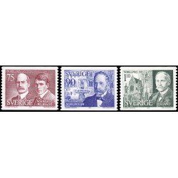 Suecia Sweden 911/13 1975 Galardonados con el premio Nobel 1915 MNH