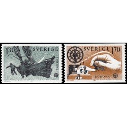 Suecia Sweden 1040/41 1979 C.E.P.T. Historia del Correo MNH Suecia Sweden 1040/41 1979 C.E.P.T. Historia del Correo MNH