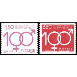 Suecia Sweden 1280/81 1984 Centenario de la Asociación Frederika Bremer por los derechos de la mujer MNH Suecia Sweden 1280/81 1984 Centenario de la Asociación Frederika Bremer por los derechos de la mujer MNH