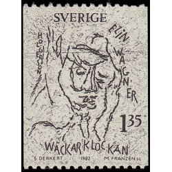 Suecia Sweden 1177 1982 100 aniv. del nacimiento del escritor Elin Wagner MNH Suecia Sweden 1177 1982 100 aniv. del nacimiento del escritor Elin Wagner MNH